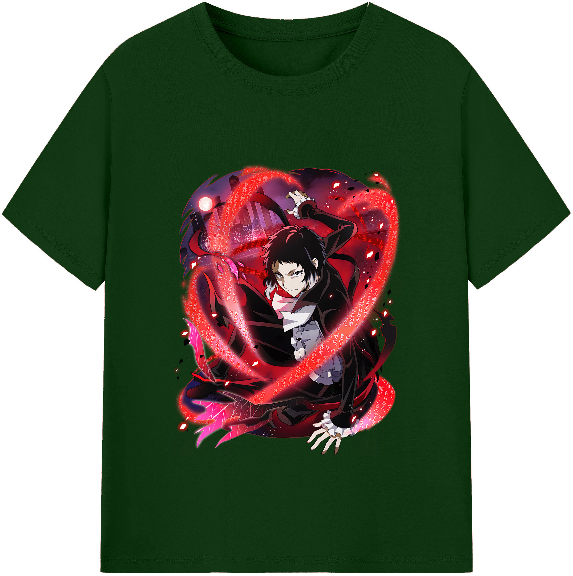 （画像用） 文豪ストレイドッグス Bungo Stray Dogs 綿100％半袖Tシャツ（フロントプリント）